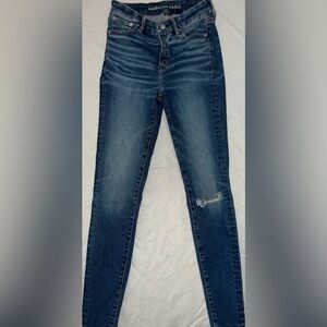 American Eagle Outfitters Dark Blue Skinny Jeans